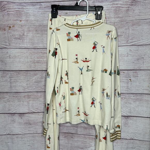Sara Sherman Samuel West Elm Nutcracker Christmas Girls 2 Piece PJ Set Size 12 - Picture 6 of 8